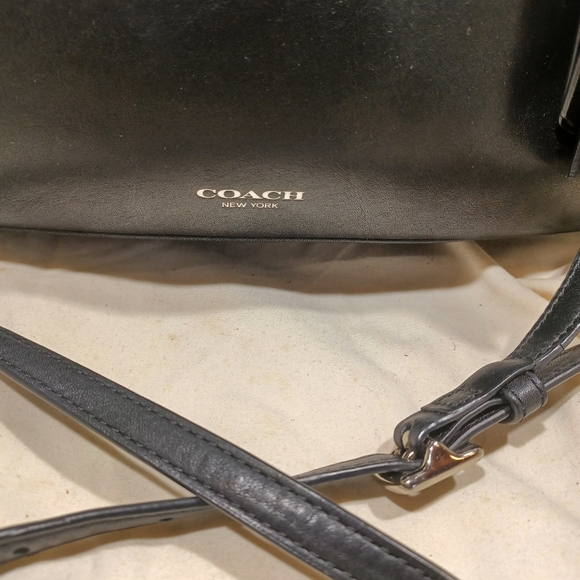 Coach Black Legacy Double Gusset Hobo Shoulder Bag - Picture 5 of 15